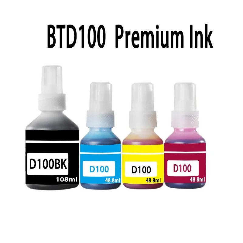 BT-D100 BTD100 Ink for BRO DCP-T230 T236 T238 T430 T435W T436W T439W T536W T730W T735W T830DW T835DW MFC-T930DW  Printer