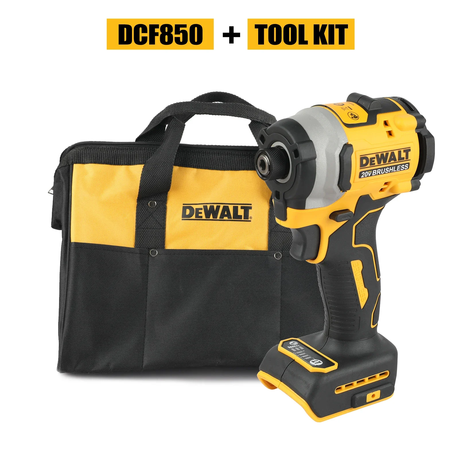 

DeWalt lithium battery brushless Dcd850 Screwdriver machine Tool Kit Combination kit ﻿No battery ﻿