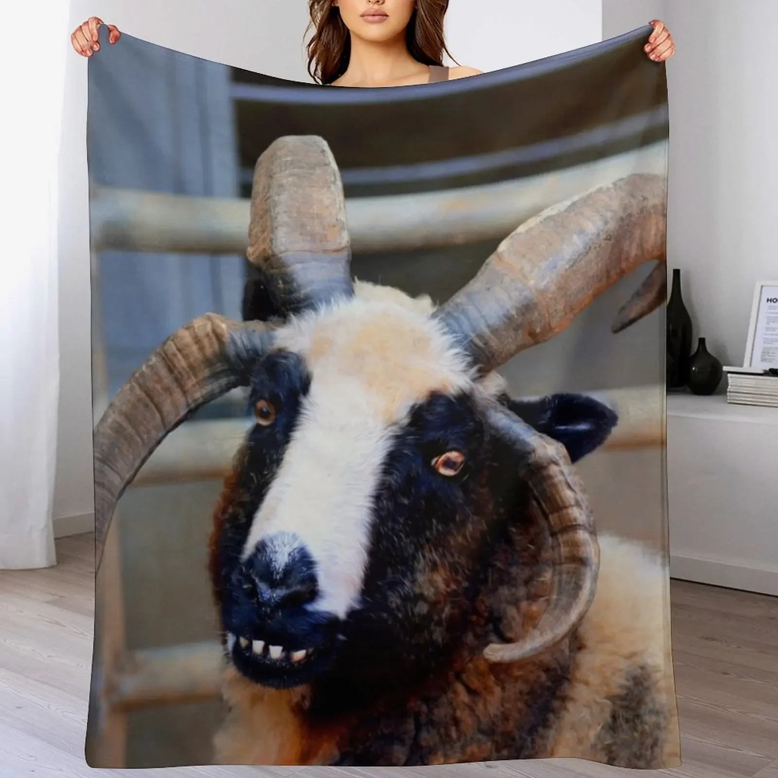 

Jacob Sheep Throw Blanket