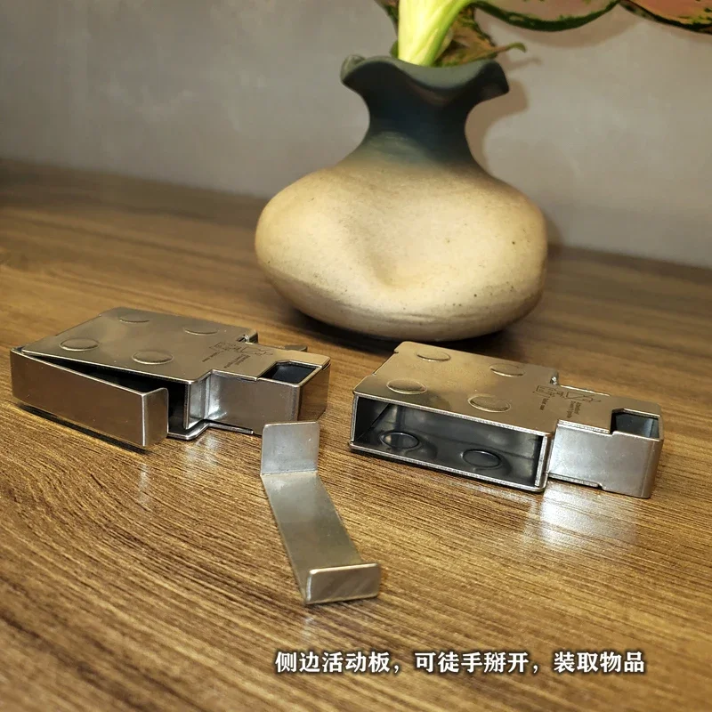Imagem -03 - Portable Candy Chewing Gun Medicine Box Storage Ferramentas Multifuncionais Edc Aço Inoxidável Inserir Ferramentas Edc