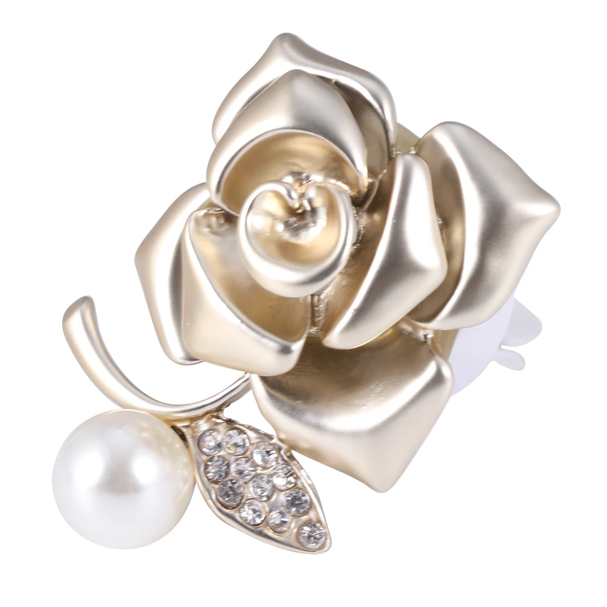 

Aromatherapy Clip Diffuser Car Vent Accessories Golden Rhinestone Rose Shape Essential Oils Fragrance Clip Freshener