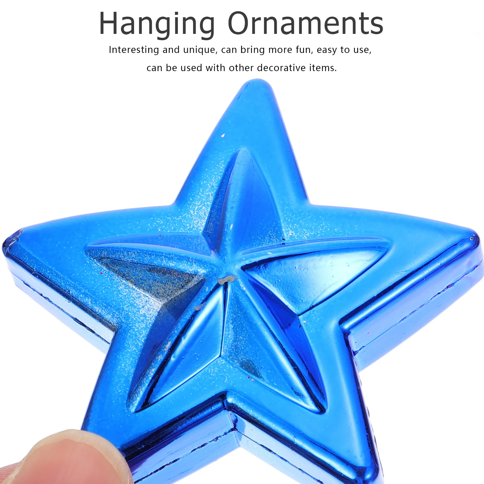 

12Pcs Five-Pointed Star Hanging Ornaments Independence Day Party Supplies Festival Decorations Usa Pendants Hanging Ornaments