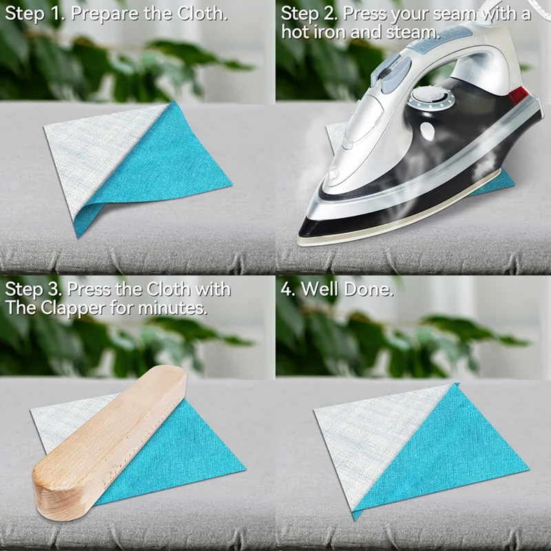 Tailors Clappers For Quilting And Sewing,Pressing Tool For Seam And Steam Ironing,Multi-Size Design For Adjustable Grip