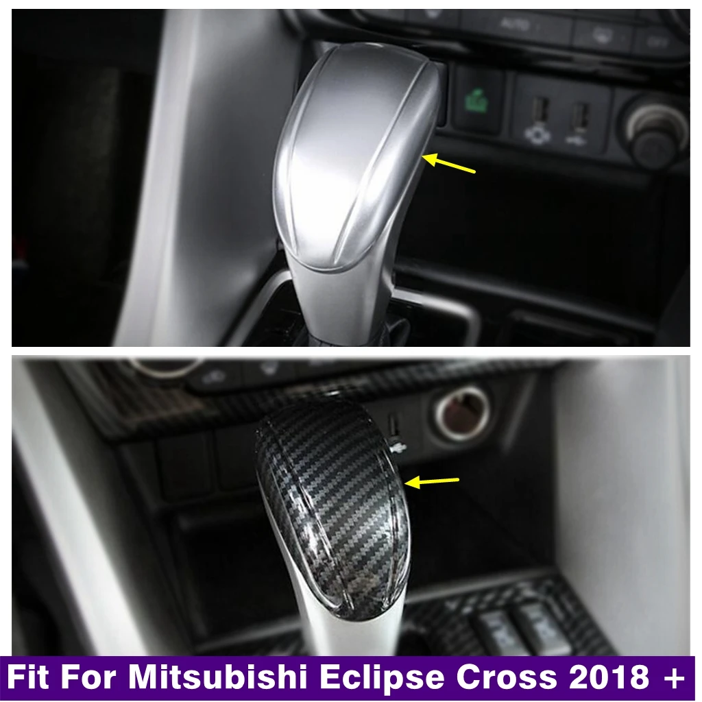 

Gear Shift Knob Head Handle Frame Cover Trim Fit For Mitsubishi Eclipse Cross 2018 - 2022 Matte / Carbon Fiber Look Accessories