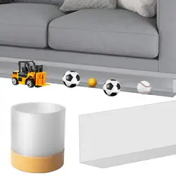 Under Couch Blocker 3-meter Portable Adhesive Sofa Bumper Guard Multi-use Toy Blocking Device Under Sofa Toy Blocker Under