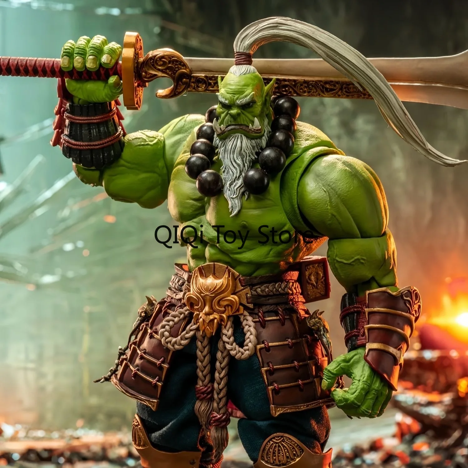 

In Stock Hegemony Tribe Orc Master Sword Saint 1/10 Movable Soldier Doll Animation Hand-mand Ornament Model