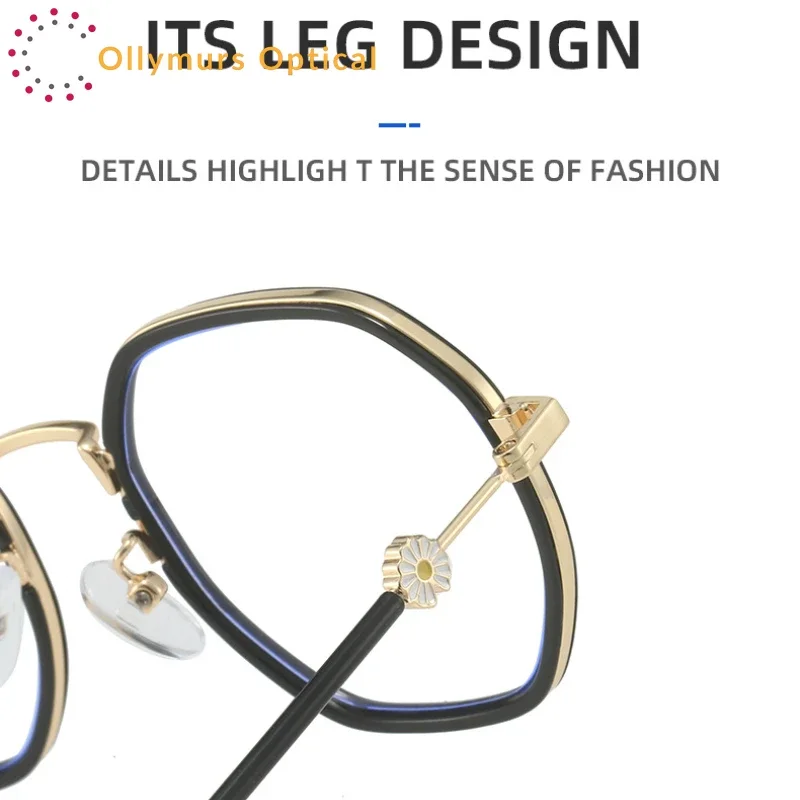 نظارات طبية متعددة الأضلاع عصرية جديدة من Braz للنساء، عدسة تقدمية ممتازة لقصر النظر والقراءة في الهواء الطلق