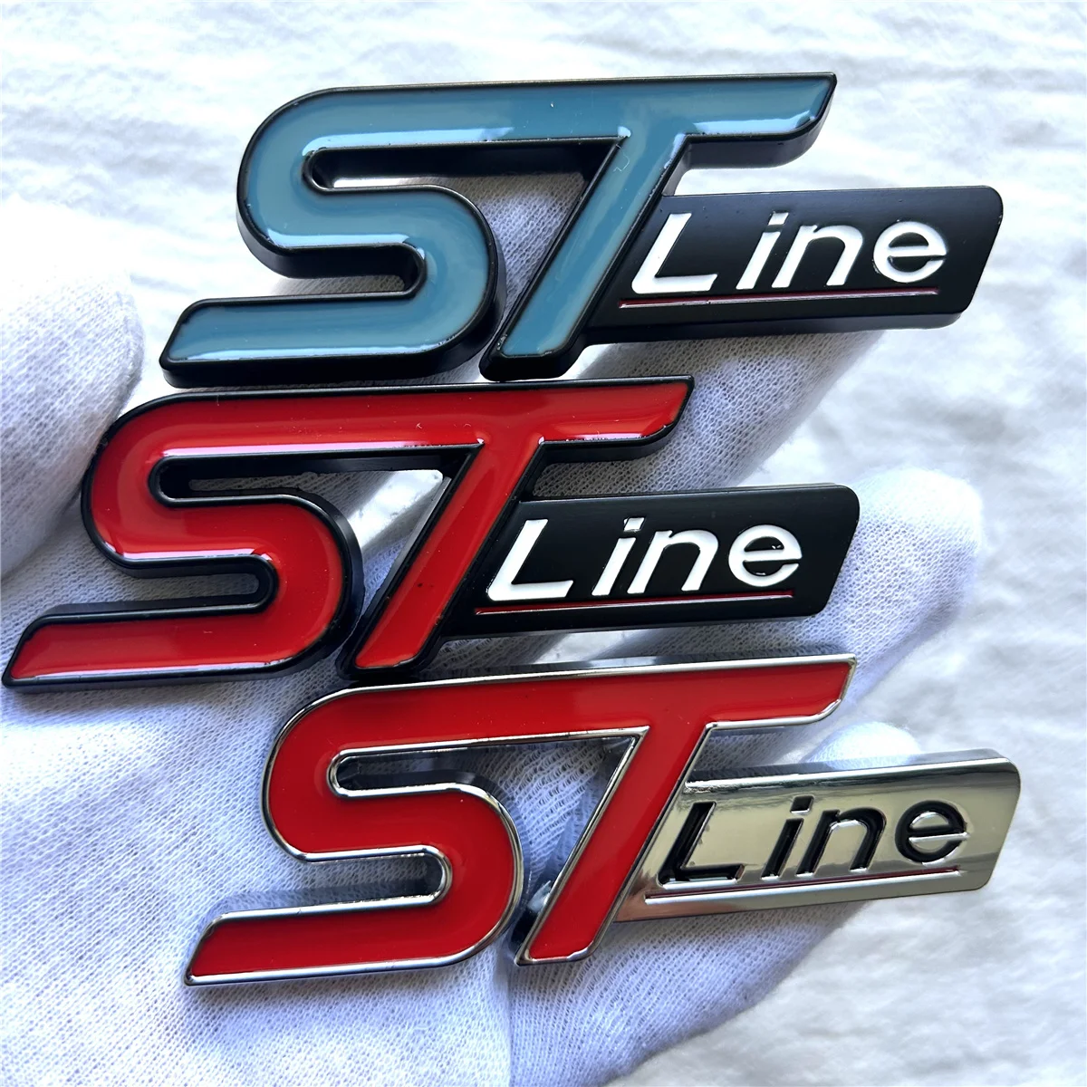 STline metal car logo is suitable for body trunk tail side sticker decorative decal accessories