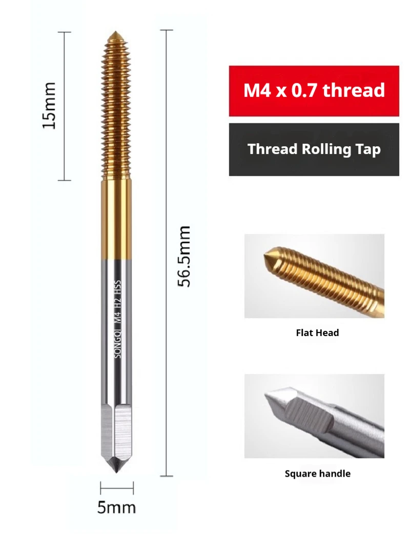 M4×0.7 Titanium Coa…