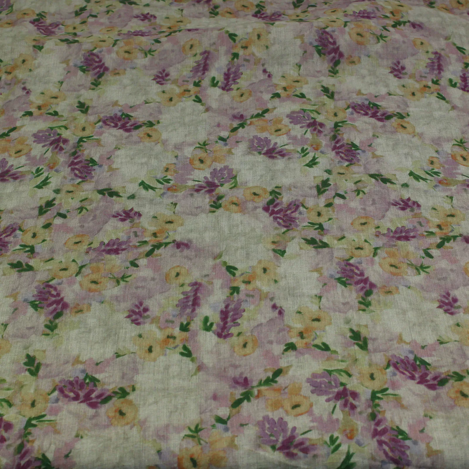 

1yard Fashion unique cheongsam dress robe shirt fabrics for clothing flower print sewing linen fabric