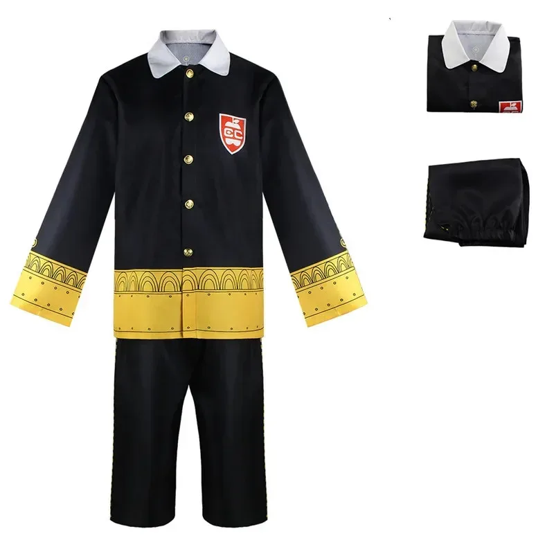 Аниме Spy X Family Anya Forger Damian Desmond костюмы для косплея парик черное платье плащ Imperial Scholar школьная форма косплей