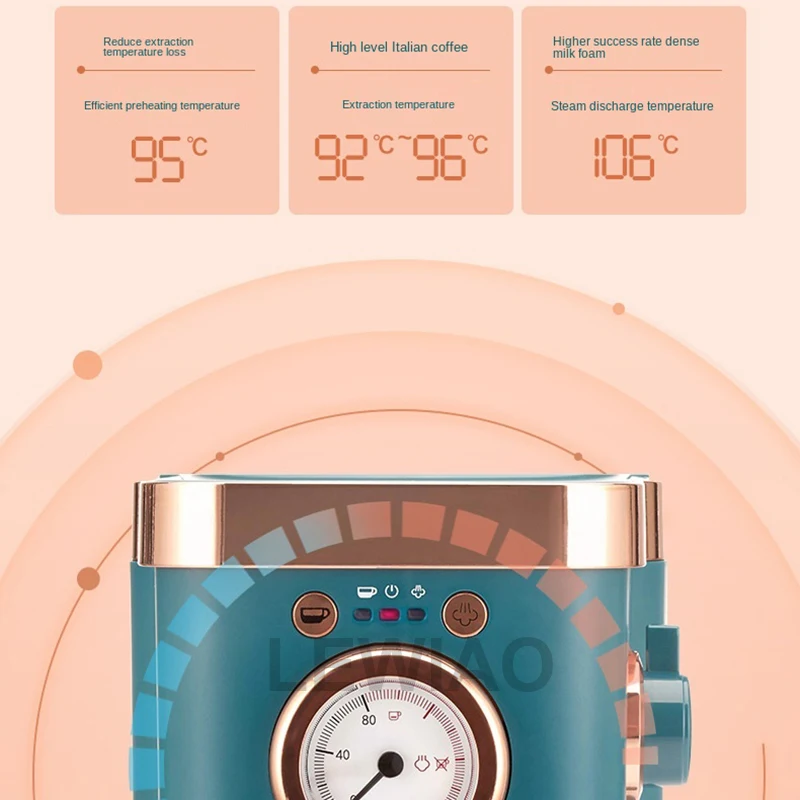 Máquina de café automática máquina de café expresso doméstico italiano café latte café em pó