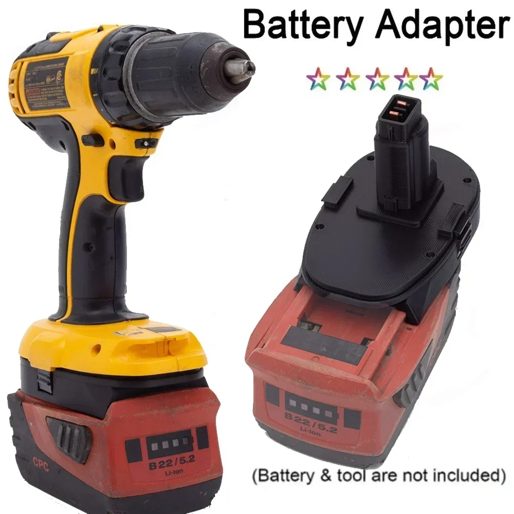 Battery Adapter For HILTI B22 old model B22-2.6 to for Dewalt 18V XRP Ni-Cd Ni-Mh Drill Tool (Not include tools and battery)