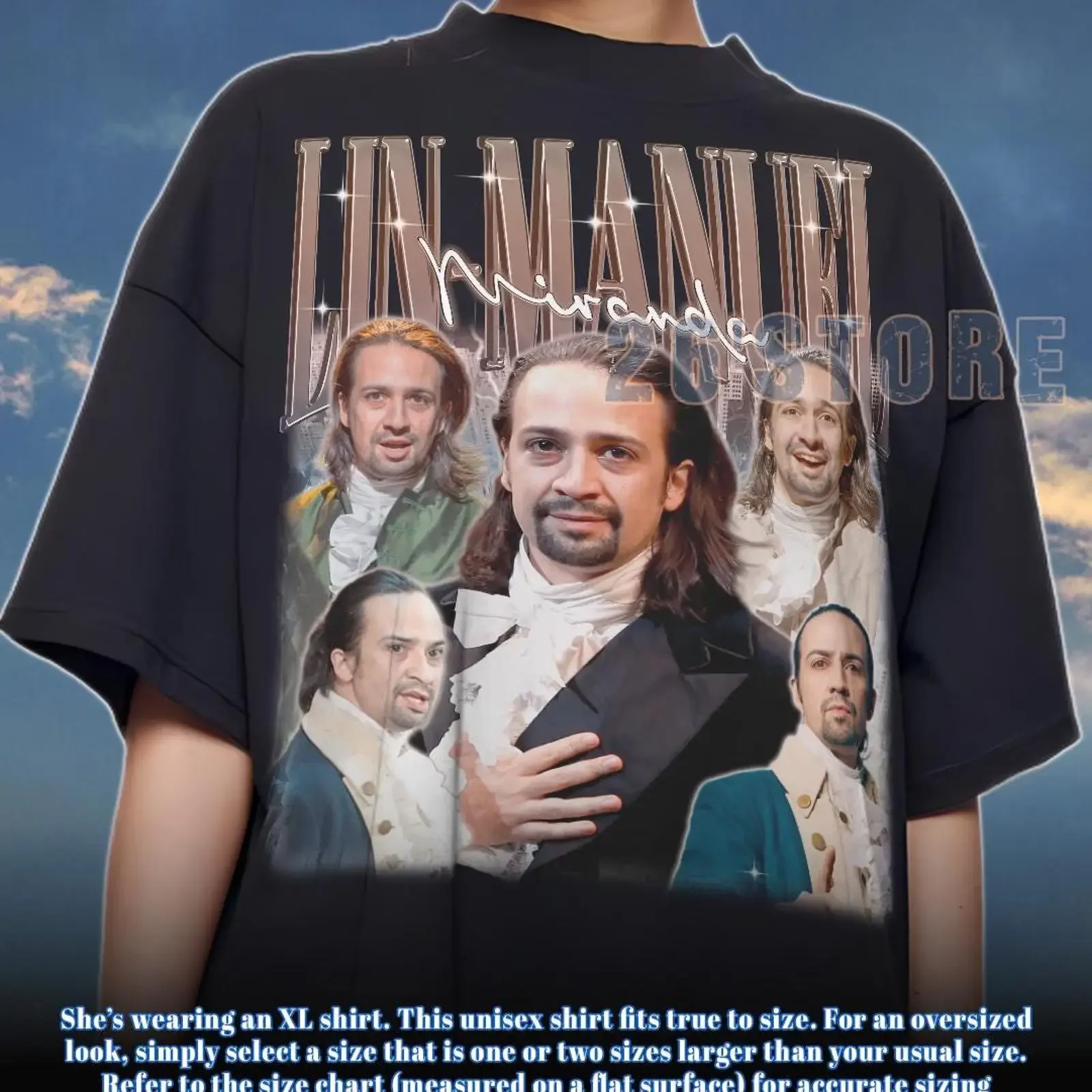 Vintage Lin Manuel Miranda Bootleg T Shirt Casual Musical Fans Merch Cotton vintage Washed Soft Unisex Versatile streetwear