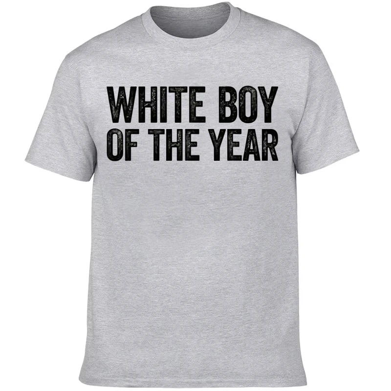 2025 الأبيض الرجال سنة واحدة تي شيرت القطن الرجعية متعة بيان تي شيرت طاقم الرقبة القوطية شارع العليا المتضخم بلوزة فضفاضة غير رسمية