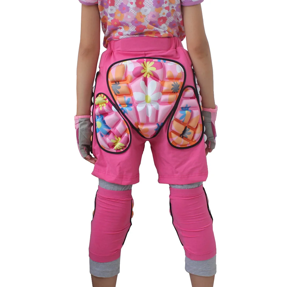 

Eva Padded Pink Protective Hip Shorts for Adjustable Lightweight for Ski Skate Snowboard Roller Skating Hockey Soccer Size