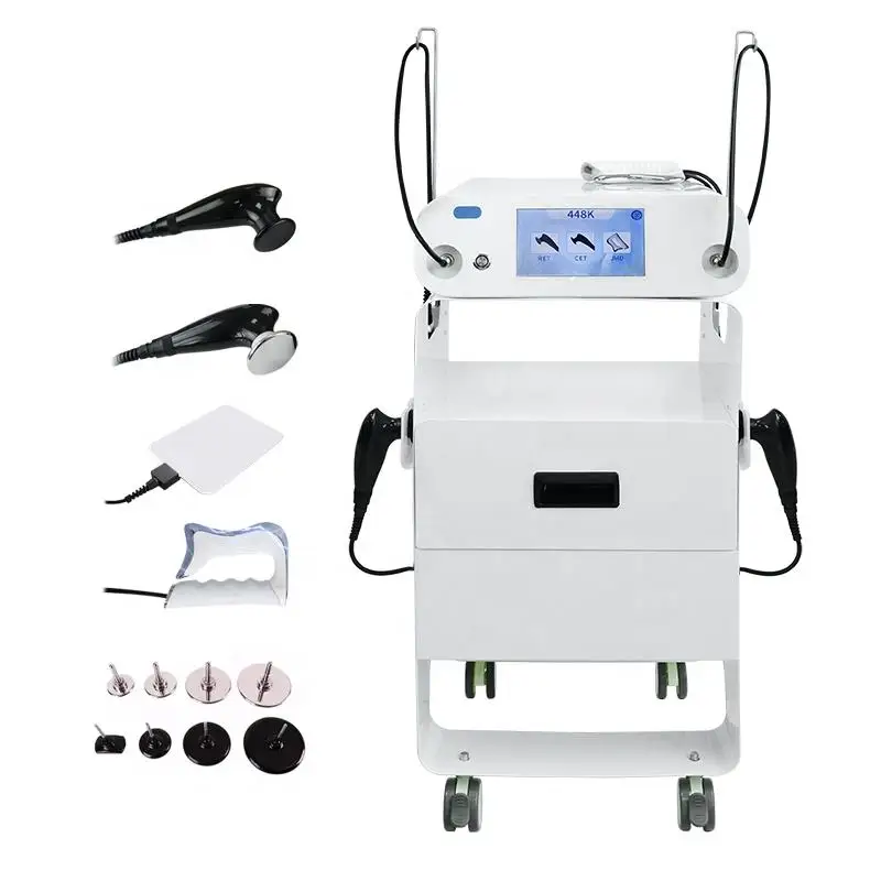 

Tecar therapy physiotherapy monopolar rf skin tightening machine indiba 448khz face lift machine