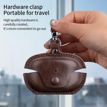 適用於索尼 WF1000XM5 XM4 藍牙耳機的真皮保護套,商務 XM5 4 耳機防摔防刮保護套 8 最佳銷售 索尼 XM4 手機殼 - №8