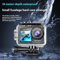 New outdoor waterproof sports camera remote control 5K anti-shake camera dual-screen photo and video mini camera
