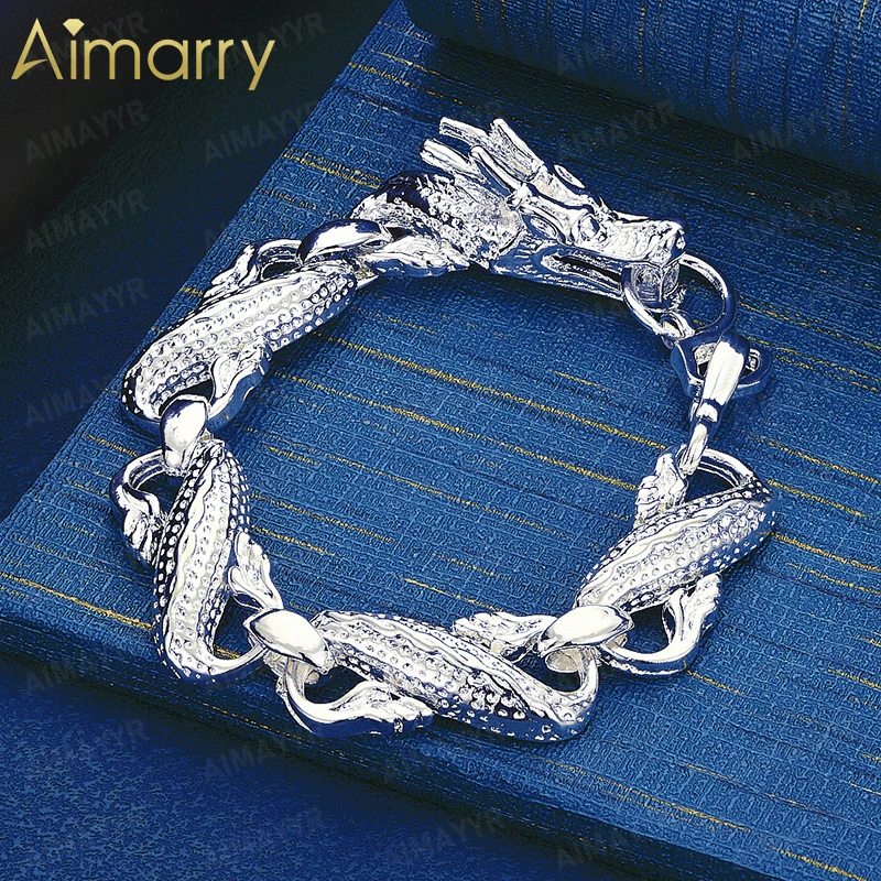 Body Jewelry Quality - 925 Sterling Silver Three-dimensional Dragon Head