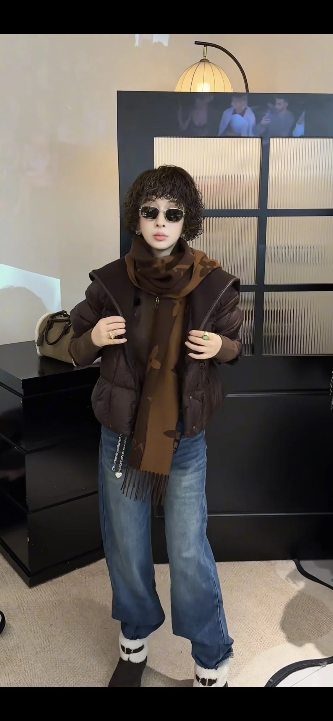 

Faionable Thiened Loose Pure Color Design Women's Jaet 2025 Winter New Sle Versatile Casual Outerwear