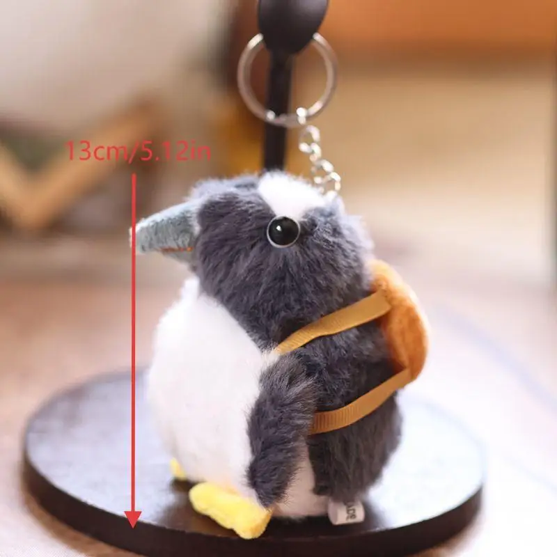 أكياس Kawaii البطريق الصغير أفخم المفاتيح الكرتون محشوة دمية كيرينغ حقيبة قلادة على ظهره معلقة الديكور هدايا عيد الميلاد