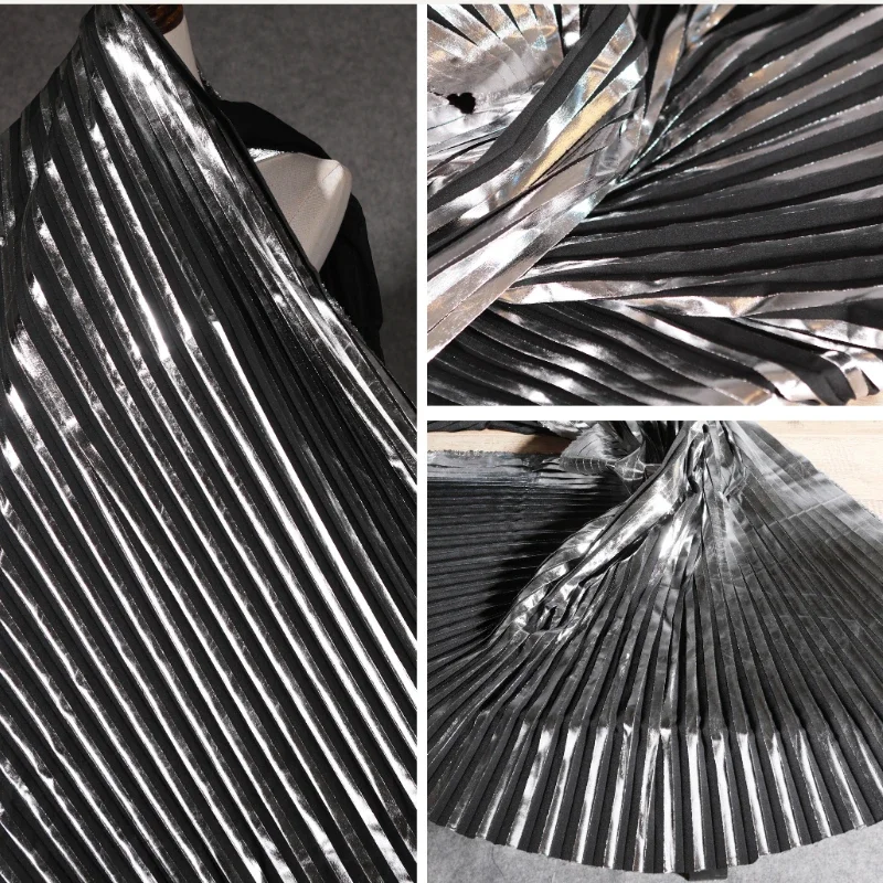 

Горячая серебряная полоска, измельченная ткань, орган, одежда для выступлений, модель одежды для шитья своими руками, материал, оптовая продажа, ткань