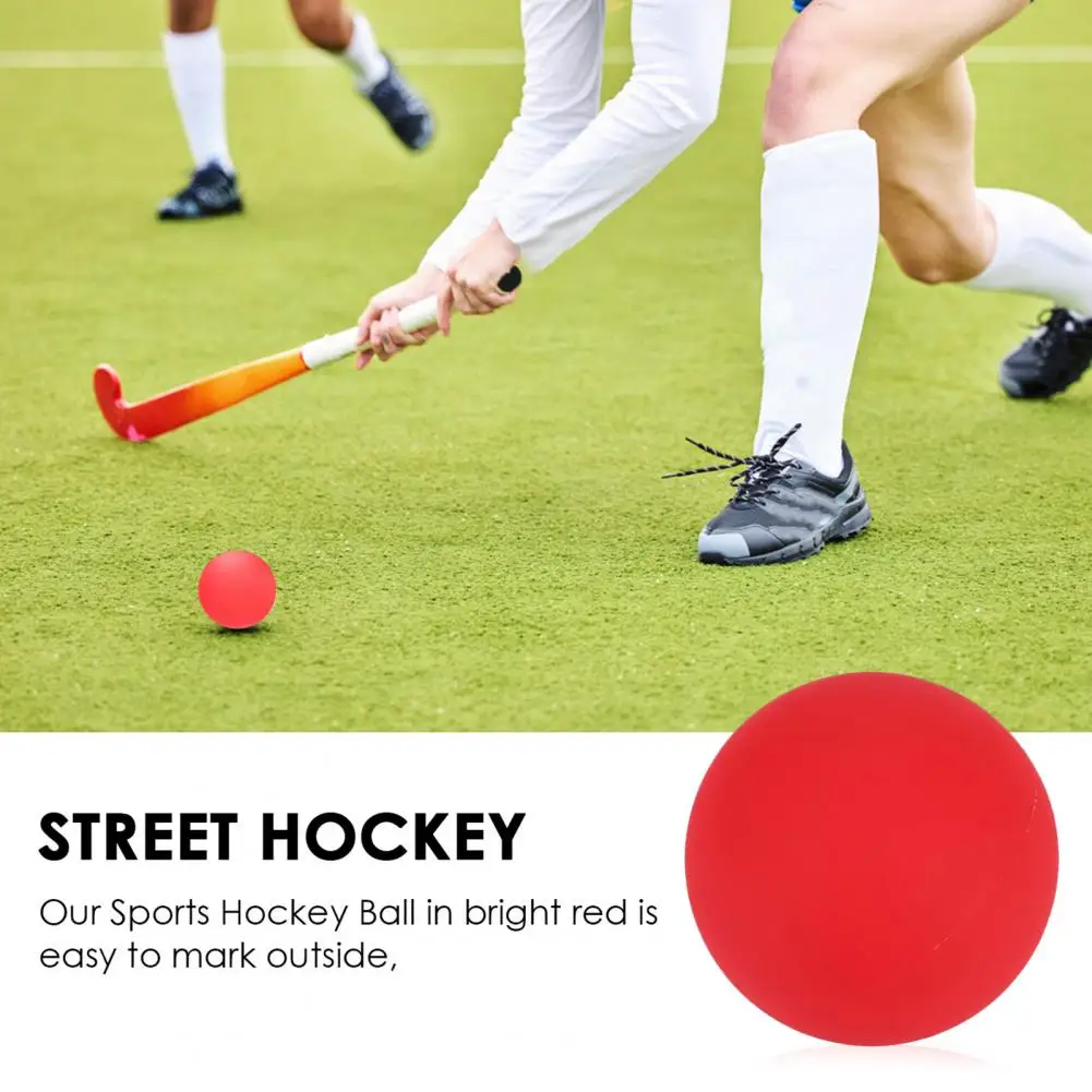 

2 Pcs Street Hockey Balls Smooth Surface No Deformation Portable Indoor Outdoor Road Roller Hockey Field Hockey Games Sports Bal