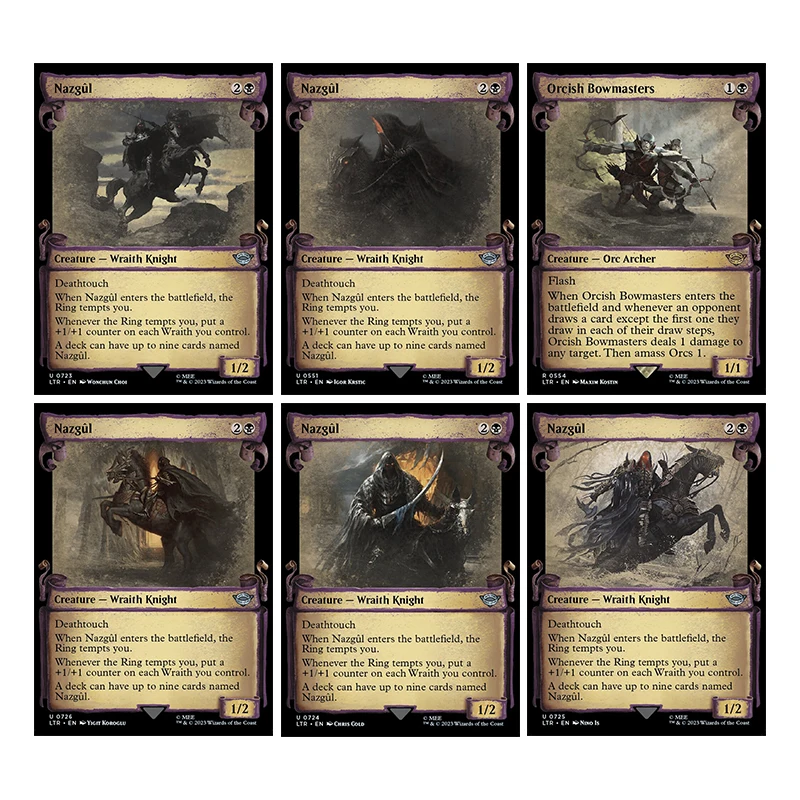 

Домашняя игра Diy Magic The Gatherings Storms, коллекционная карточная игра Nazgul Orcish Bowmasters, коллекция карточек, игрушки, подарок