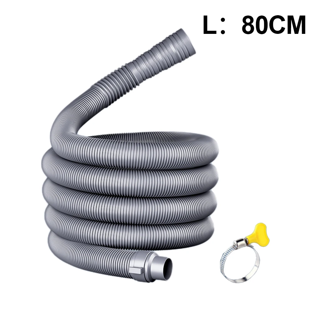 Washing Machine Drain Hose And Dishwasher Drain Hose With Securing Clamp For Reliable Water Discharge Setup