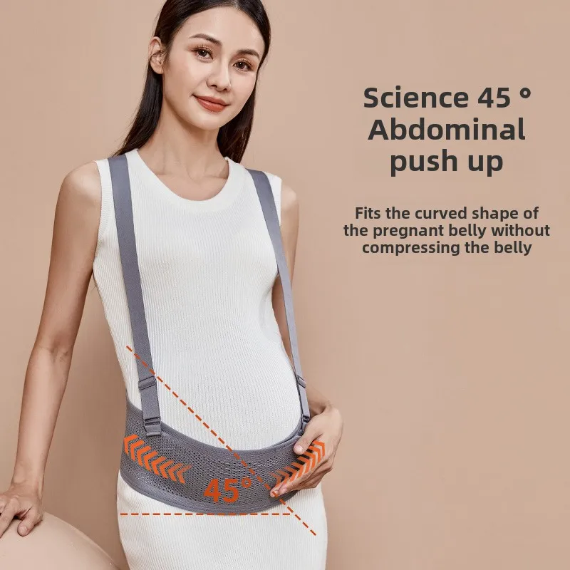 Soft Elastic Shoulder Strap Pregnant Women Belly Belt,Mid Pregnancy Drag Abdominal Waist Belt,Late Pregnancy Belly Support Belts