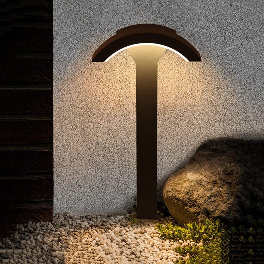 thrisdar outdoor pir motion sensor light lampadas do pilar de aluminio luz do pilar para pathway villa paisagem bollard lampadas de coluna 60cm 01