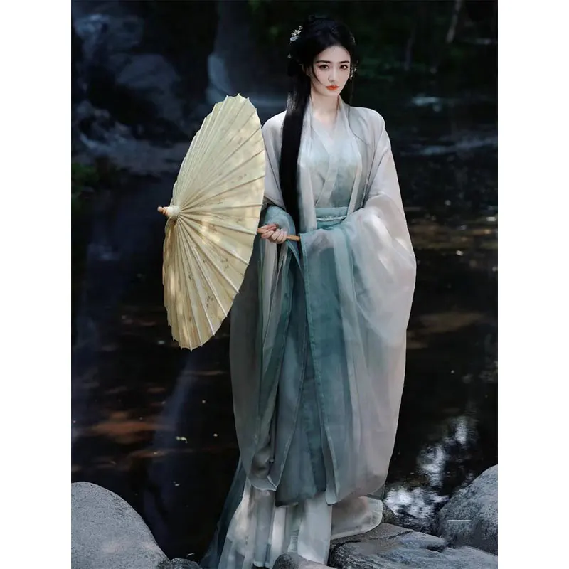 Long-sleeved Hanfu Dress Women Fairy Costume Chinese Hanfu Dress Women's Clothing Ancient China Costume Performance Photo Outfit