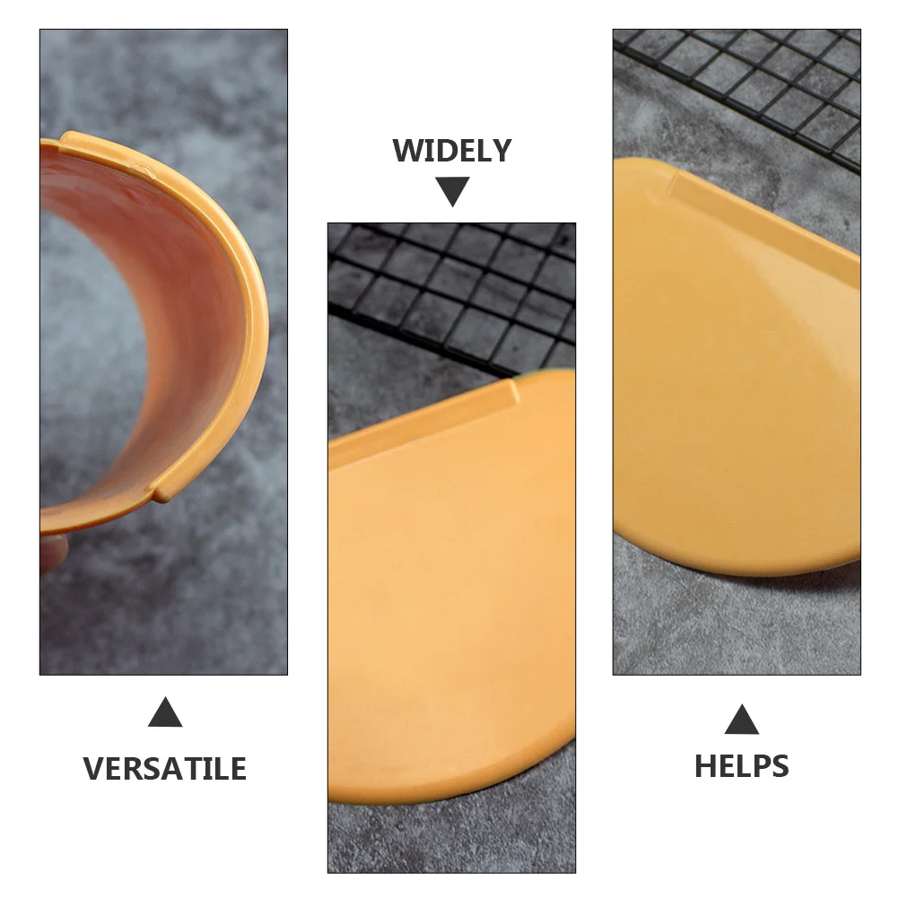 

2Pcs Dough Scrapers Versatile Kitchen Baking Tools Multi Functional Dough Cutter Cream Scraper Ice Cream Scrapers Plastic