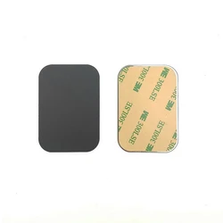 1/3/5pc Thin Metal Plate For Magnetic Car Phone Holder Iron Sheet Sticker Disk For Magnet Phone Stand Mount Round Retangle Black