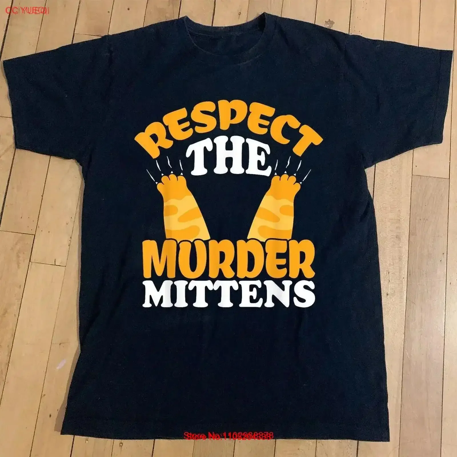 احترام القتل القفازات القط مالك عاشق القطن تي شيرت حجم S 5XL خمر غسلها أنيق تنفس عادية امتدت لينة #1