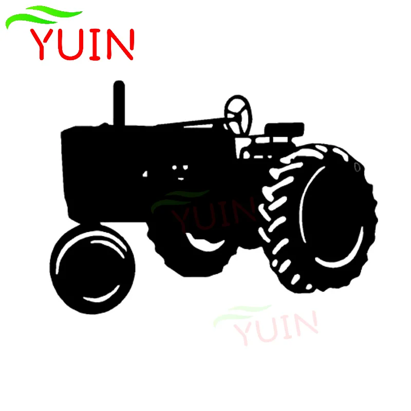 

YUIN Tractor Agricultural Decal Fashion Window Decoration PVC Waterproof Sunscreen Car Sticker Black/White/Red/Laser/Silver