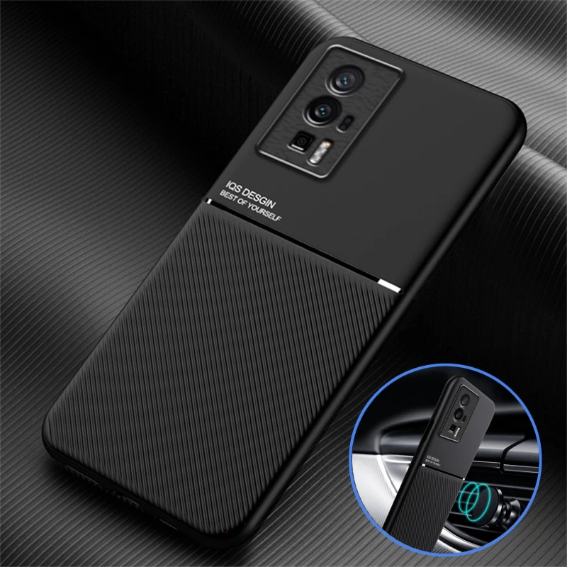 PocoF5pro Case Car Magnetic Holder Plate Back Cover For Xiaomi Poco Poko Little F5 F 5 Pro F5Pro 5G Soft PU Leather Phone Cases