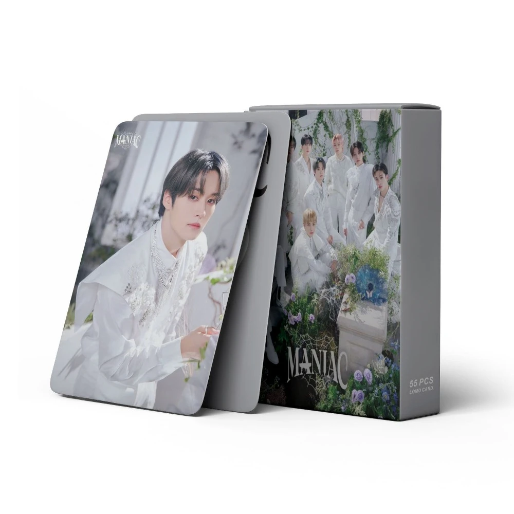 55pcs Kpop Photocard MANIAC Album LOMO Card Felix Hyunjin Bangchan Lee Know Han Jisung Box Card HD Printed Card Fans Collection