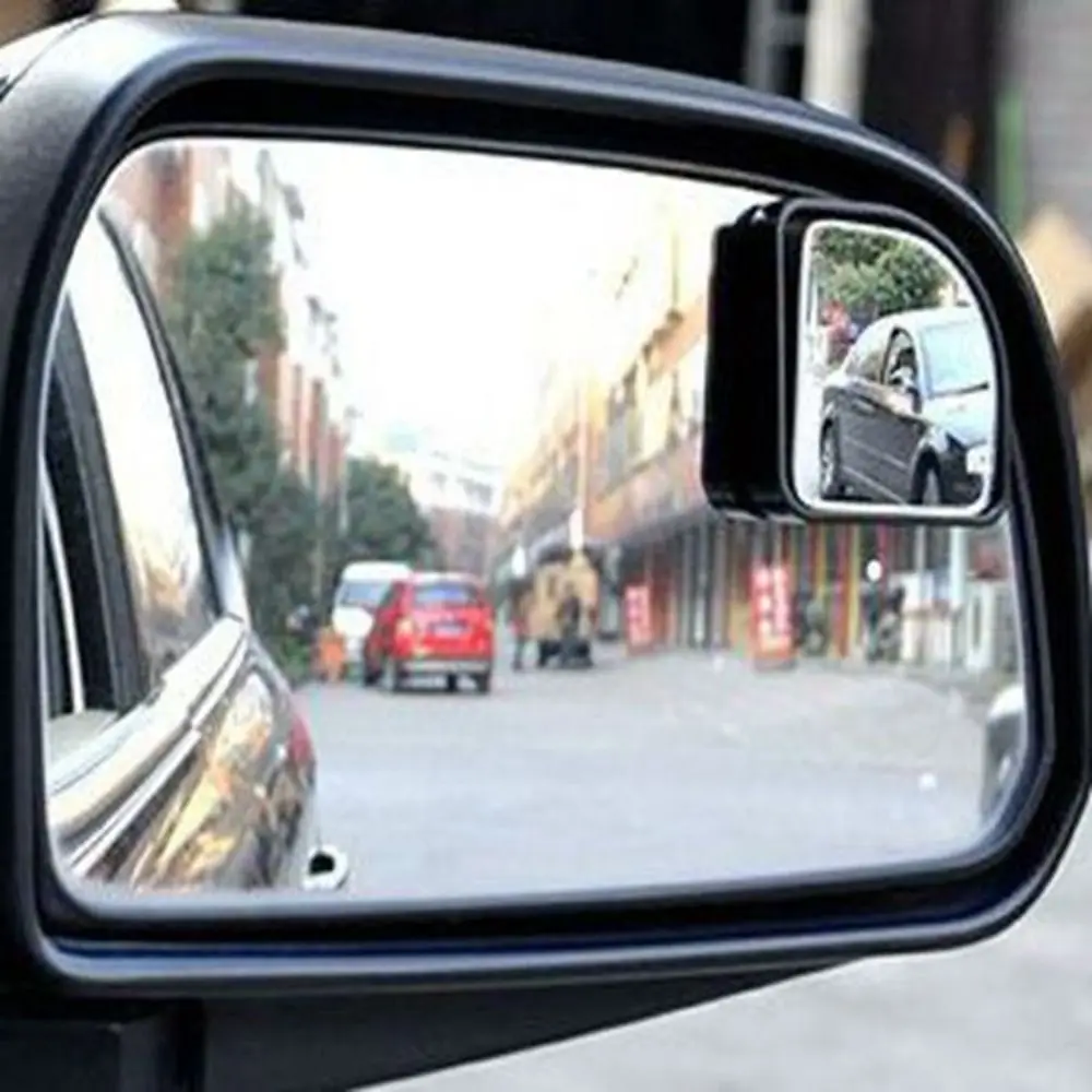 Parking Rear View Car Blind Spot Mirror HD Glass 360 Adjustable Degree Dead Zone Auxiliary Mirror Wide Angle With ABS Housing