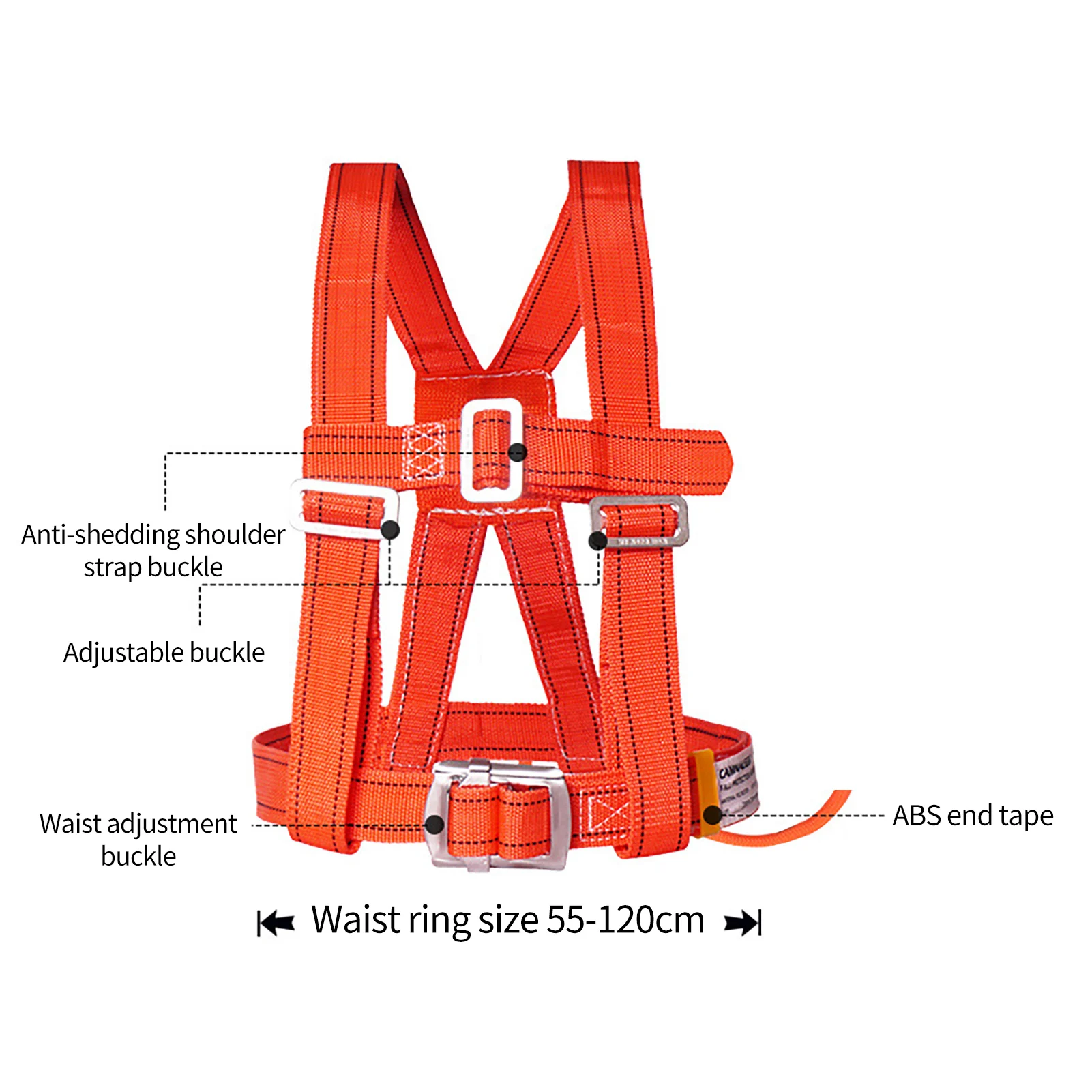 Imagem -05 - Conveniente Trabalho Aéreo Segurança Cinto Outdoor Construction Lanyard Segurança Cinto Resistente ao Desgaste para Engenharia