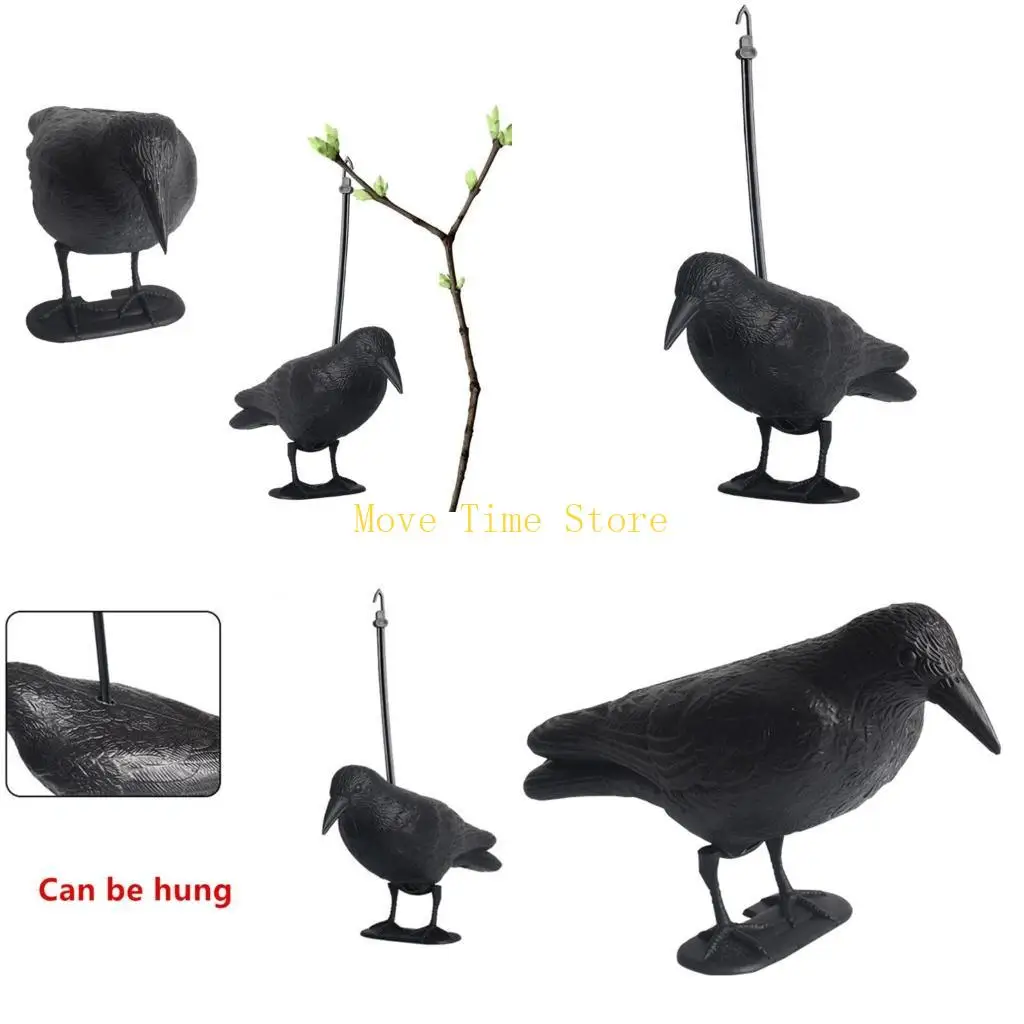 

92ME Animal Baits Simulated Crow Archerys Baits Baits Practice Baits for Slingshots Practice