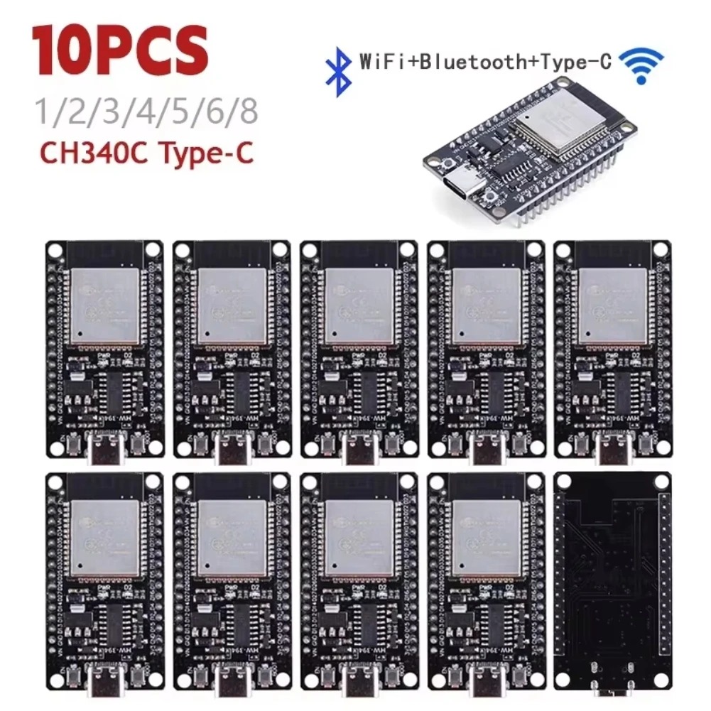 1-10 szt. Płytka Rozwojowa 32D WiFi+Bluetooth z obsługą TYPE-C 30Pin Moduł Rozwojowy Nodemcu