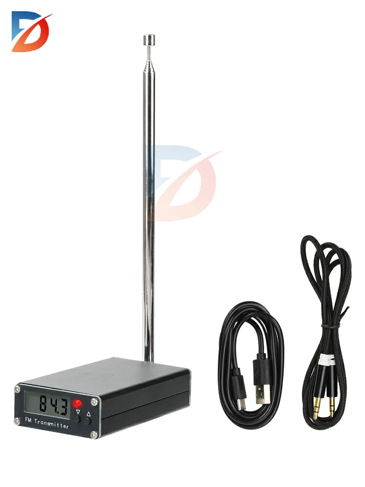 2000 meter FM-zender 0,5 W digitaal display FM-zender Stereo 76-108 MHz Type C-interface - afbeelding 2