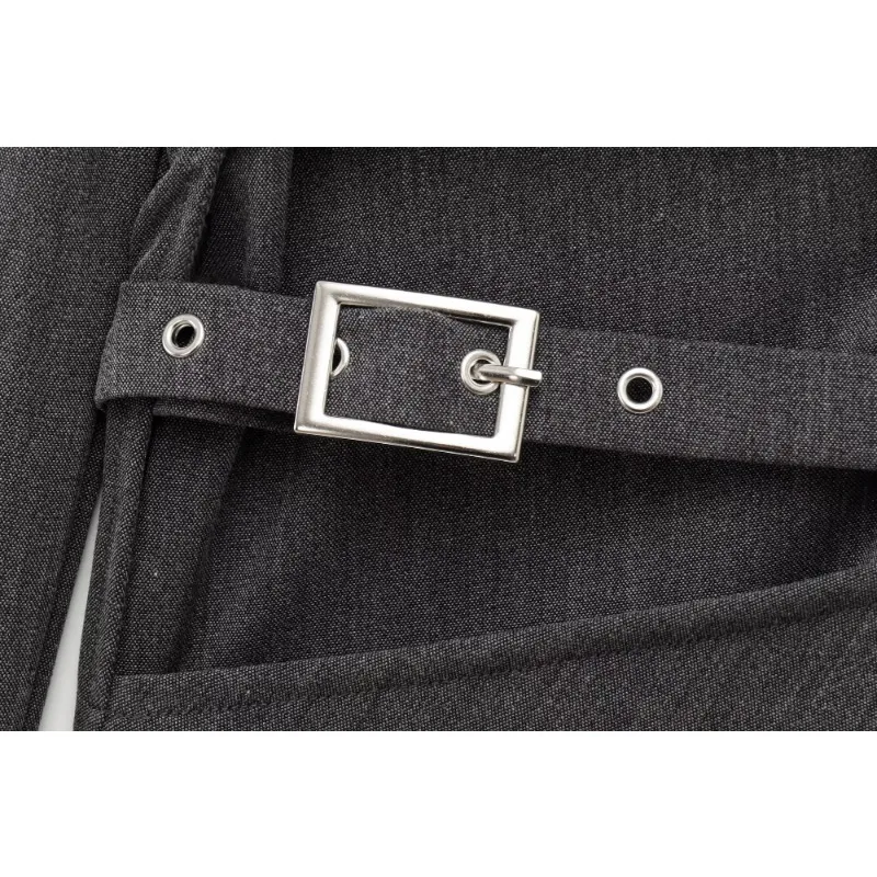 Abito in maglia Abiti a maniche lunghe con scollo a O retrò americano Abiti da donna eleganti e belli Mini abito grigio scavato