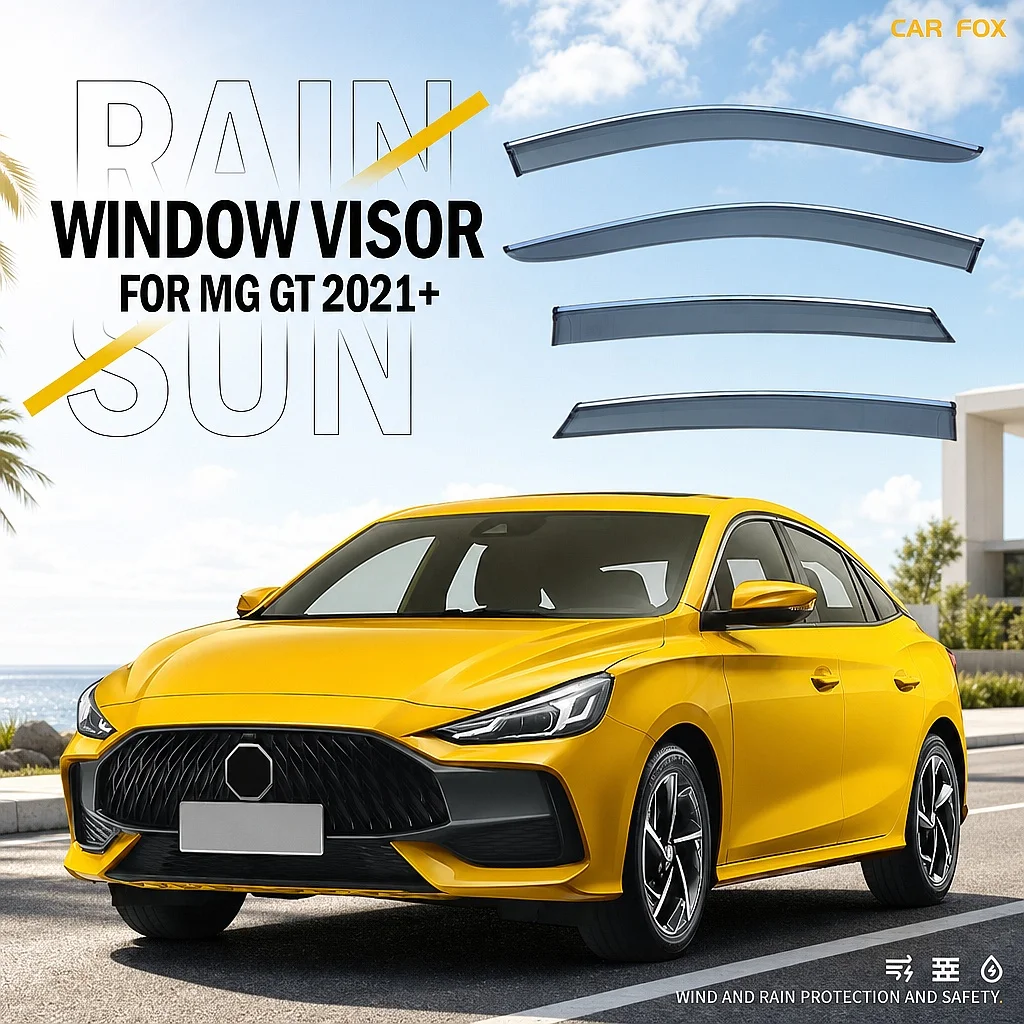 

4Pcs For MG GT 2014-2021 Car Window Visor Rain Sun Shade Side Windshield Awning Auto Accessories