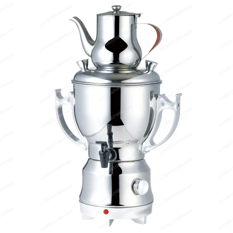 

Double layer electric kettle thermos 4L stainless steel Turkish pot gold