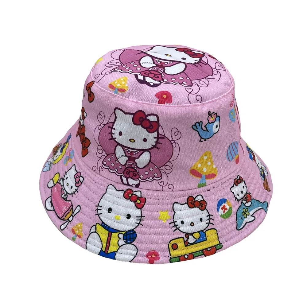 

Sanrio Hello Kitty Kuromi детская панама летняя защита от солнца уличная кепка милая мультяшная пляжная шляпа от солнца для девочек подарки