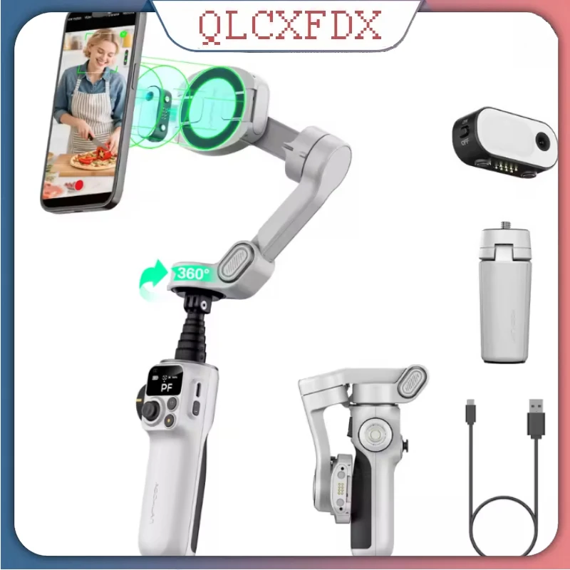 

AOCHUAN Smart P2 3-осевой ручной стабилизатор подвеса с отслеживанием искусственного интеллекта и удлинителем для iphoe и смартфона Android Gimba