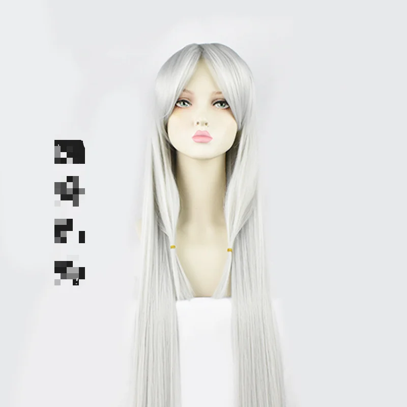 أنيمي شيطان القاتل كيميتسو نو يابا العنكبوت الأم شقيقة تأثيري الباروكات هالوين شعر مستعار للحفلات ألياف مقاومة للحرارة #2